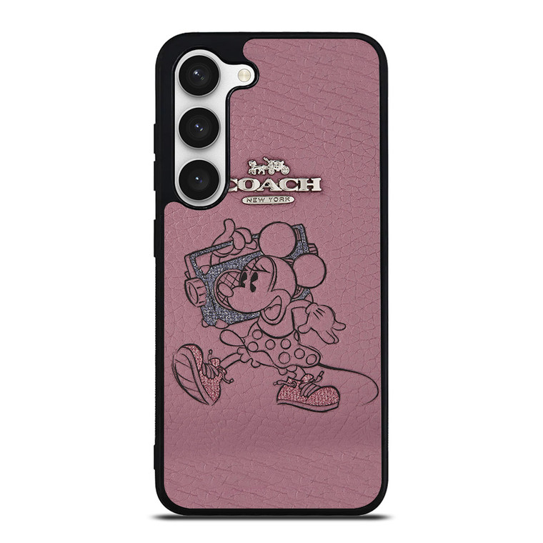 COACH NEW YORK PINK MICKEY MOUSE Samsung Galaxy S23 Case Cover