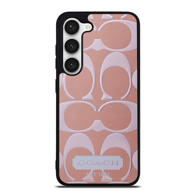 COACH NEW YORK PINK PATTERN Samsung Galaxy S23 Case Cover