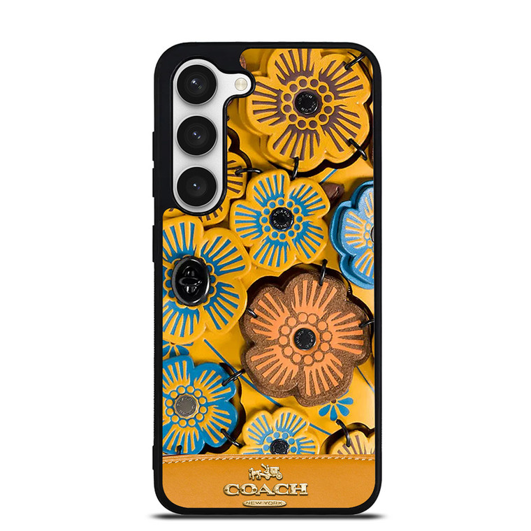 COACH NEW YORK ROSE TEA Samsung Galaxy S23 Case Cover COACH NEW YORK ROSE TEA Samsung Galaxy S23 Case Cover