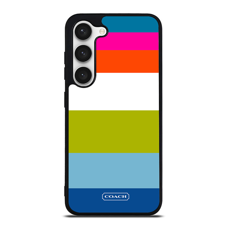COACH NEW YORK STRIPE 2 Samsung Galaxy S23 Case Cover