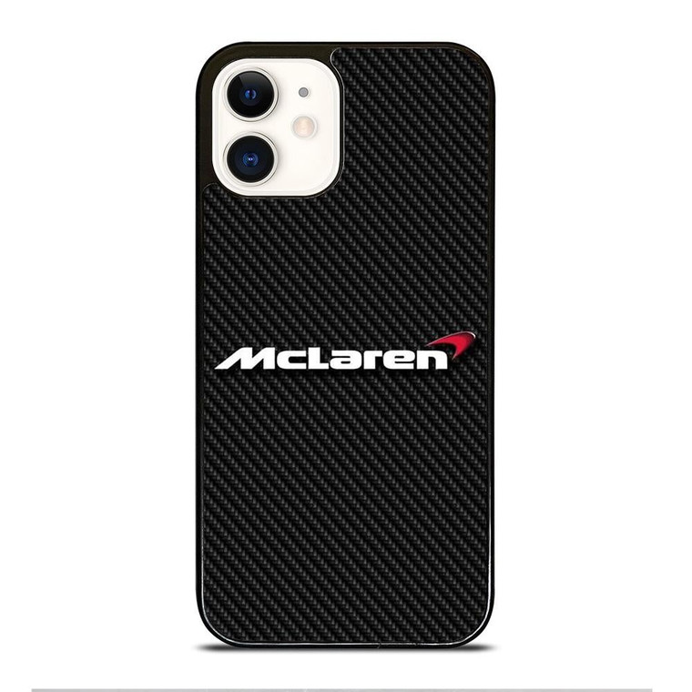 MCLAREN LOGO CARBON iPhone 12 Case Cover