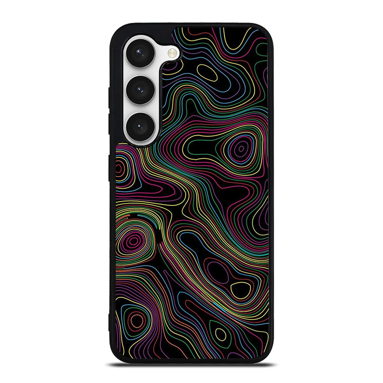 COLORFUL ABSTRACT LINES Samsung Galaxy S23 Case Cover