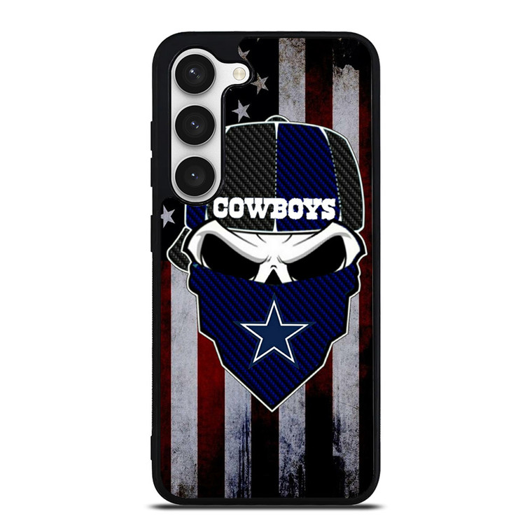 DALLAS COWBOYS SKULL USA FLAG Samsung Galaxy S23 Case Cover