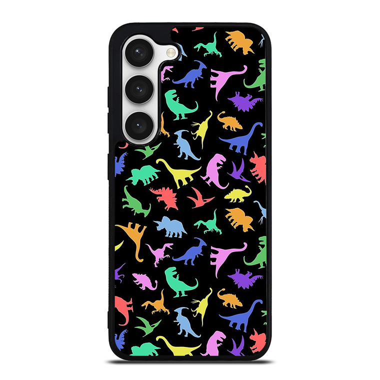 DINOSAUR COLORFUL PATTERN Samsung Galaxy S23 Case Cover DINOSAUR COLORFUL PATTERN Samsung Galaxy S23 Case Cover