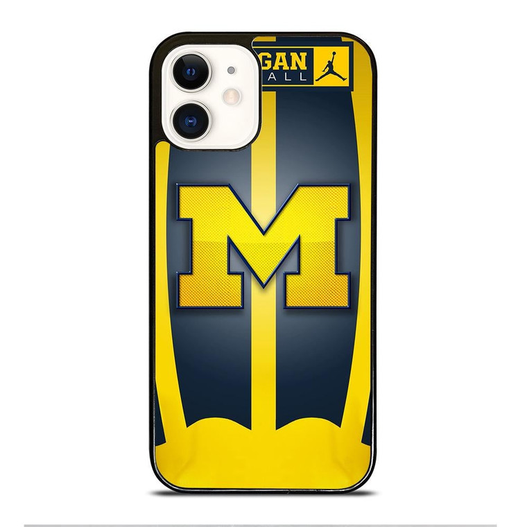 MICHIGAN WOLVERINES LOGO iPhone 12 Case Cover