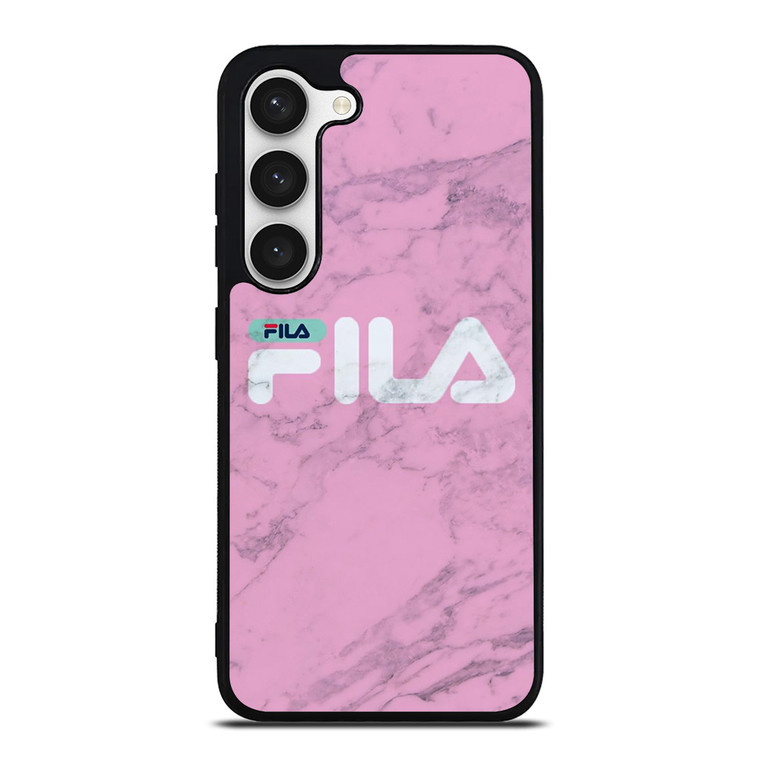 FILA SPORT PINK MARBLE LOGO Samsung Galaxy S23 Case Cover