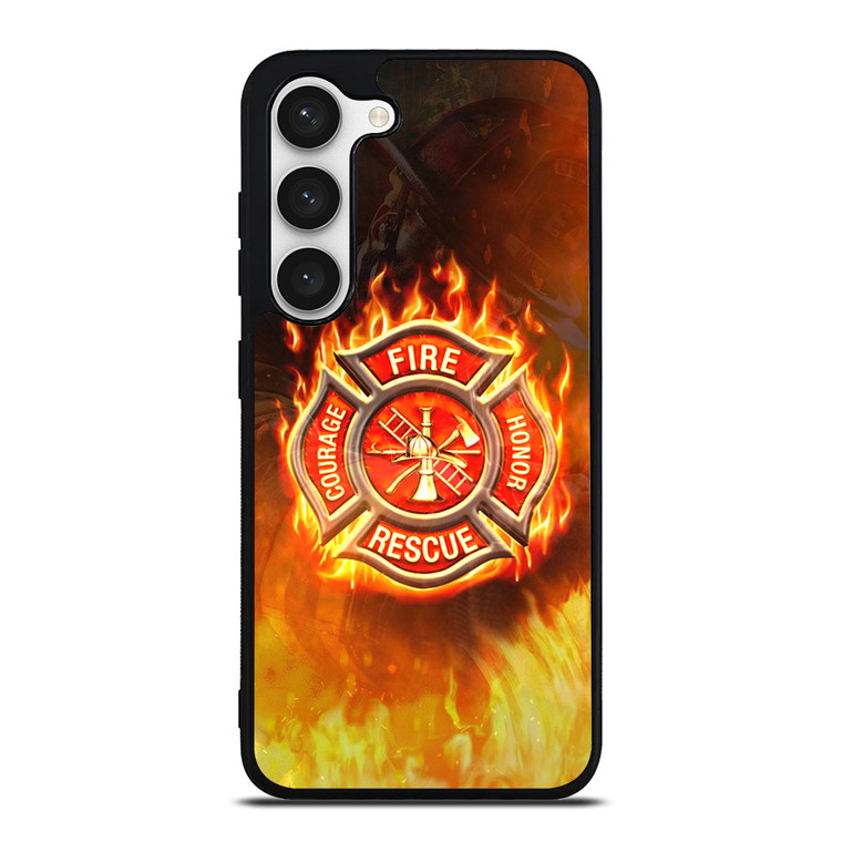 FIREFIGHTER FIREMAN FIRE LOGO Samsung Galaxy S23 Case Cover