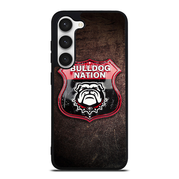 GEORGIA BULLDOGS RUSTY BADGE Samsung Galaxy S23 Case Cover