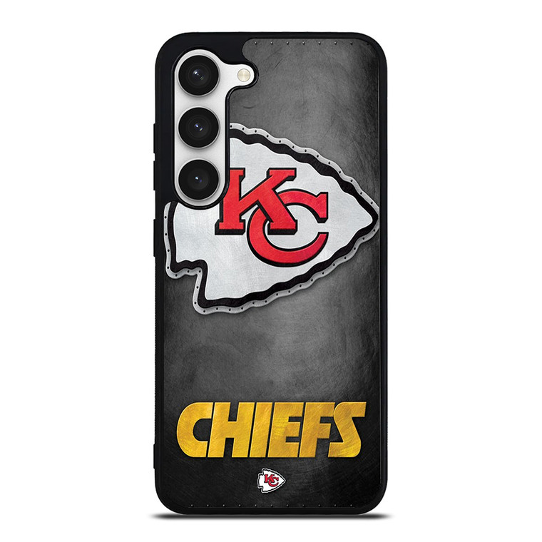 KANSAS CITY CHIEFS METAL LOGO Samsung Galaxy S23 Case Cover