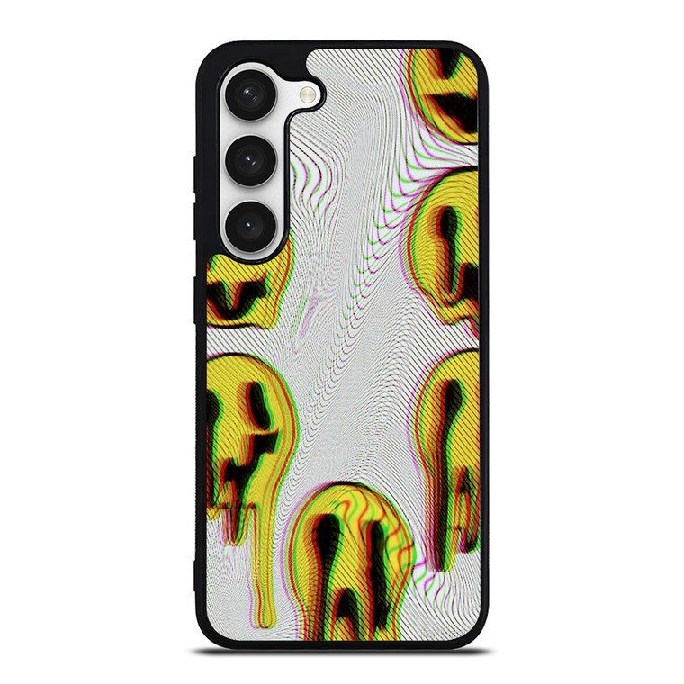 MELTED SMILEY FACE Samsung Galaxy S23 Case Cover