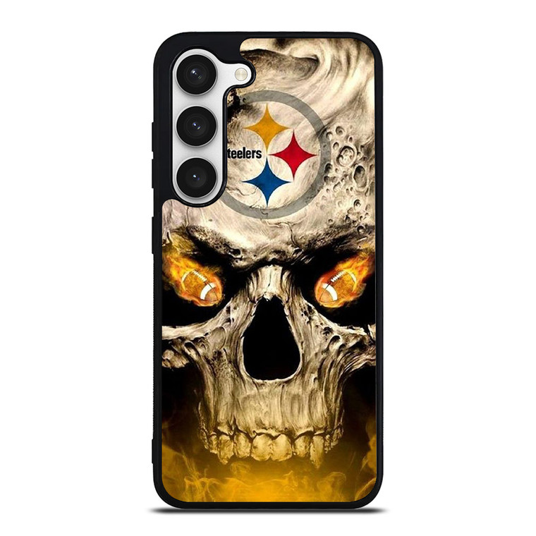 PITTSBURGH STEELERS FOOTBALL SKULL Samsung Galaxy S23 Case Cover