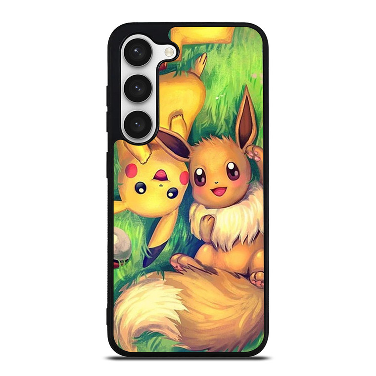 POKEMON EEVEE AND PIKACHU Samsung Galaxy S23 Case Cover