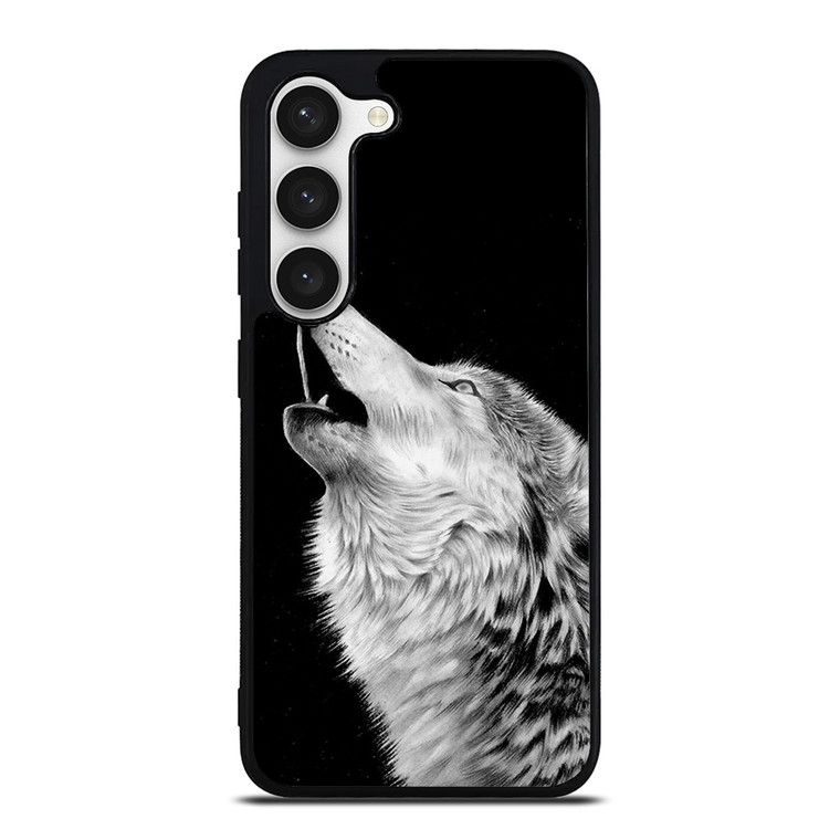ROAR WHITE WOLF Samsung Galaxy S23 Case Cover