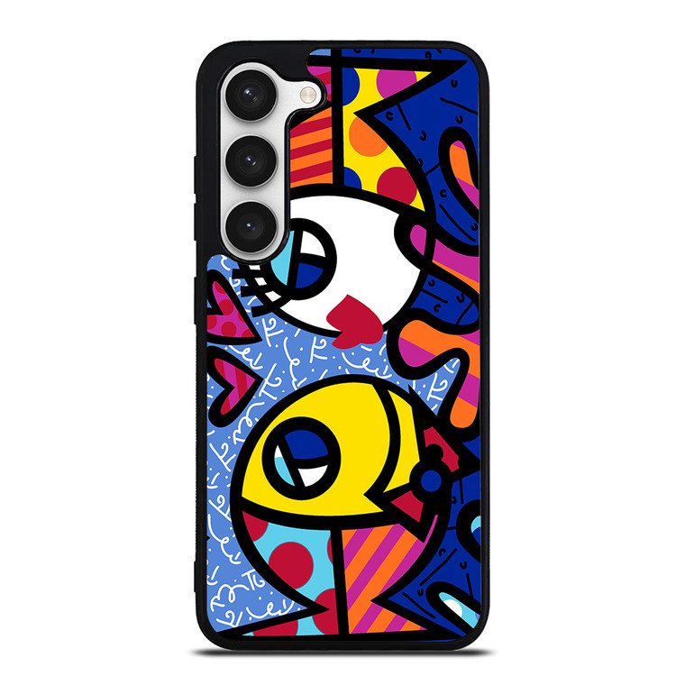 ROMERO BRITTO FISH LOVE Samsung Galaxy S23 Case Cover ROMERO BRITTO FISH LOVE Samsung Galaxy S23 Case Cover