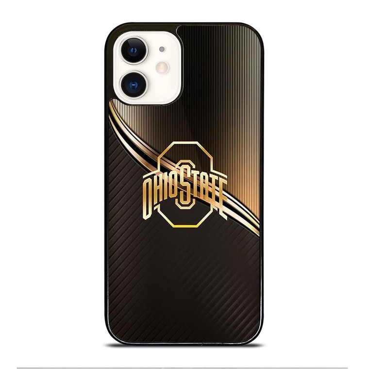 OHIO STATE FOOTBALL GOLD LOGO iPhone 12 Case Cover