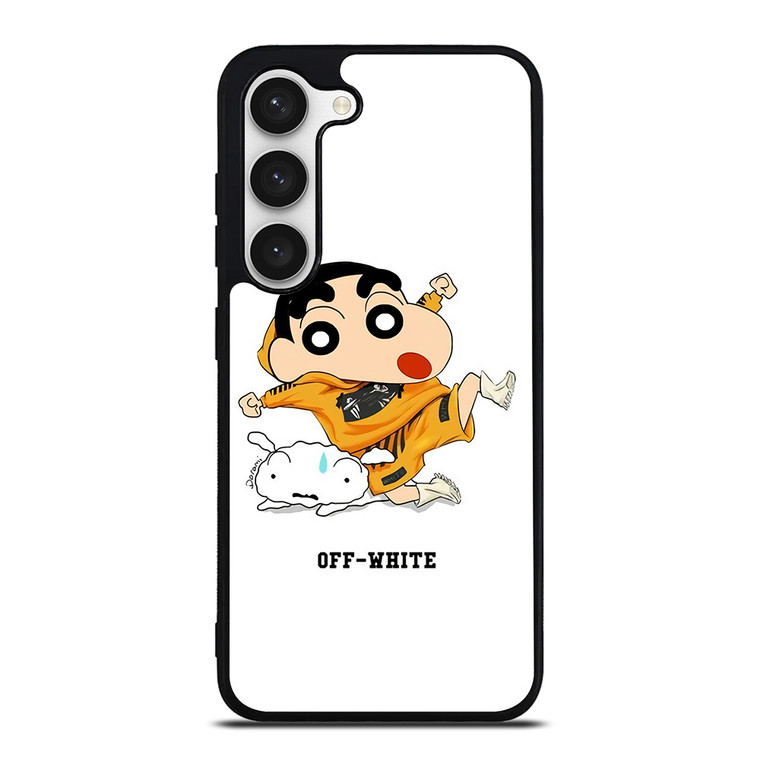 SHIN CHAN X OFF WHITE Samsung Galaxy S23 Case Cover