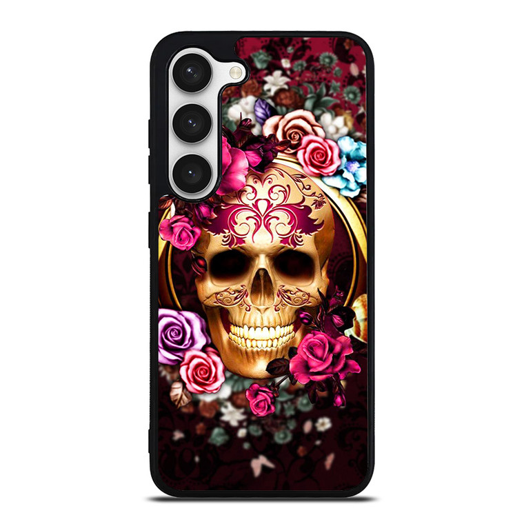 SUGAR SKULL FLOWER 2 Samsung Galaxy S23 Case Cover