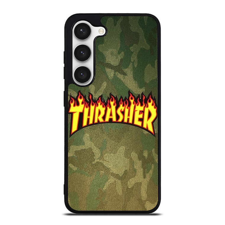 THRASHER LOGO CAMO FABRIC Samsung Galaxy S23 Case Cover