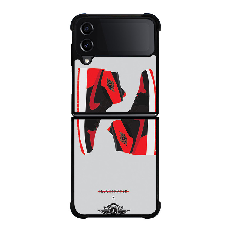 AIR JORDAN NIKE SNEAKERS SYMBOL Samsung Galaxy Z Flip 4 Case Cover AIR JORDAN NIKE SNEAKERS SYMBOL Samsung Galaxy Z Flip 4 Case Cover