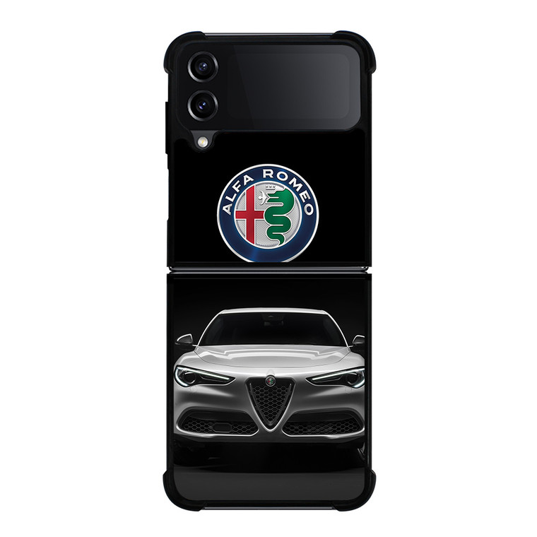 ALFA ROMEO CAR LOGO Samsung Galaxy Z Flip 4 Case Cover ALFA ROMEO CAR LOGO Samsung Galaxy Z Flip 4 Case Cover