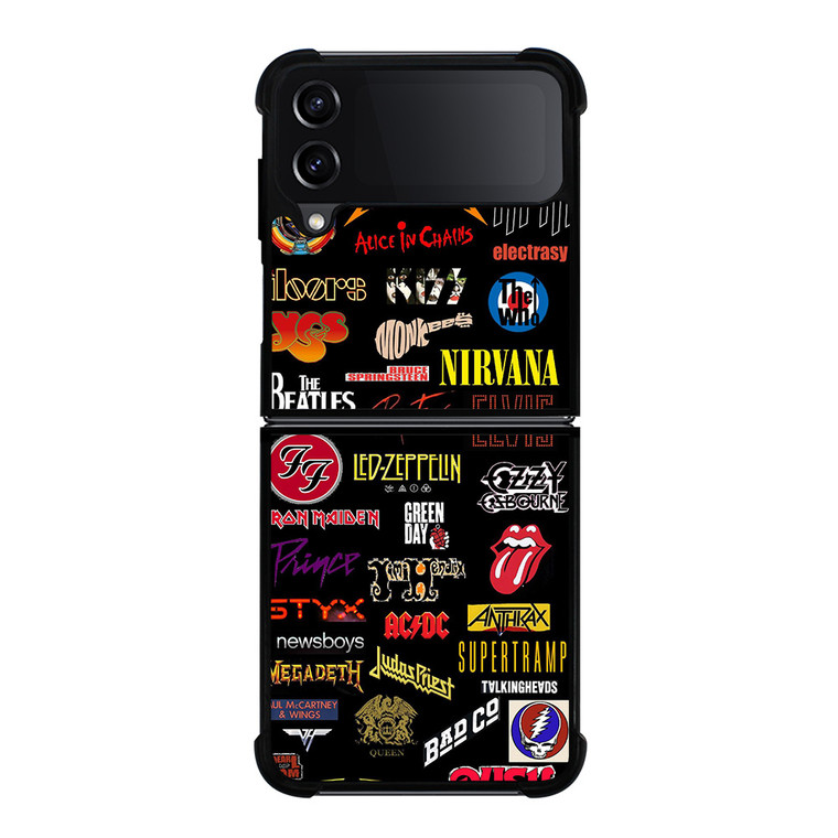 ALL CLASSIC ROCK BAND REVOLUTION LOGO Samsung Galaxy Z Flip 4 Case Cover