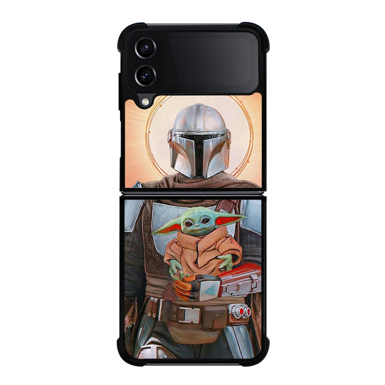 BABY YODA AND THE MANDALORIAN STAR WARS Samsung Galaxy Z Flip 4 Case Cover