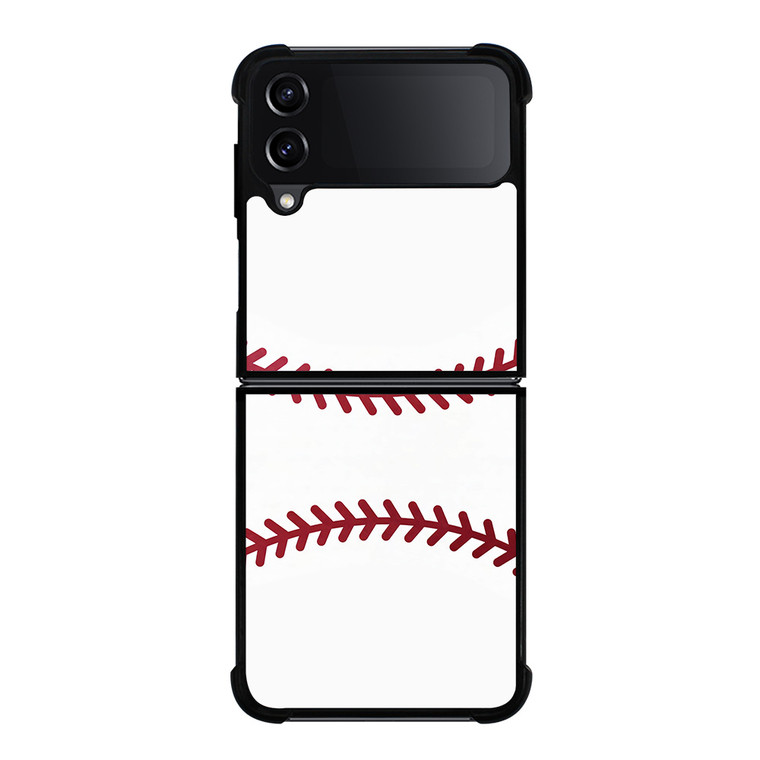 BASEBALL RED STITCHING Samsung Galaxy Z Flip 4 Case Cover