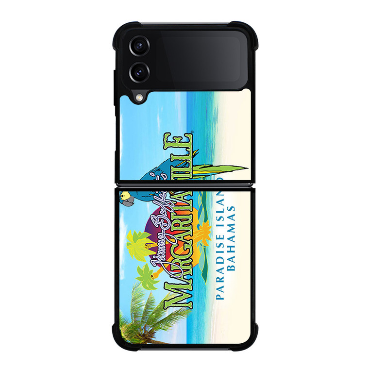 BEACH JIMMY BUFFETS MARGARITAVILLE LOGO Samsung Galaxy Z Flip 4 Case Cover