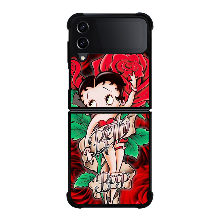 BETTY BOOP FLORAL Samsung Galaxy Z Flip 4 Case Cover