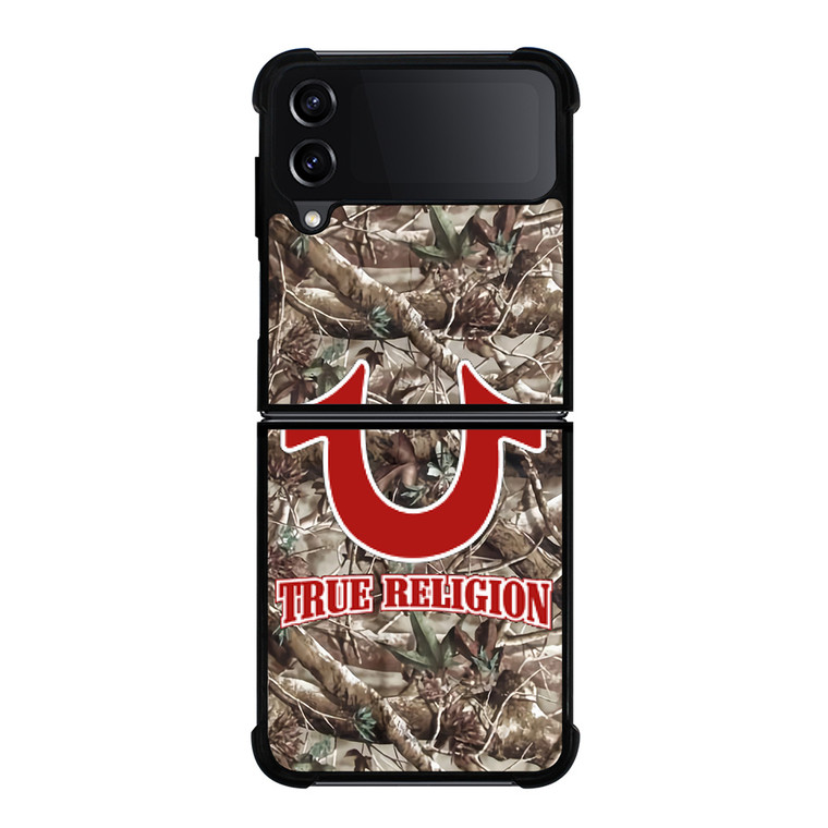 BIG BUDDHA TRUE RELIGION CAMO LOGO Samsung Galaxy Z Flip 4 Case Cover