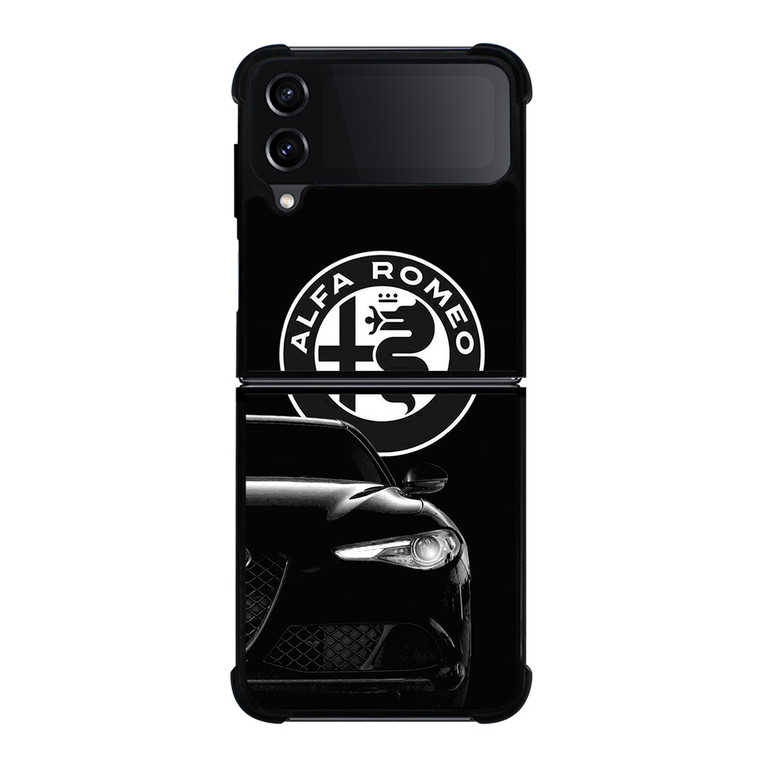 CAR LOGO ALFA ROMEO Samsung Galaxy Z Flip 4 Case Cover CAR LOGO ALFA ROMEO Samsung Galaxy Z Flip 4 Case Cover
