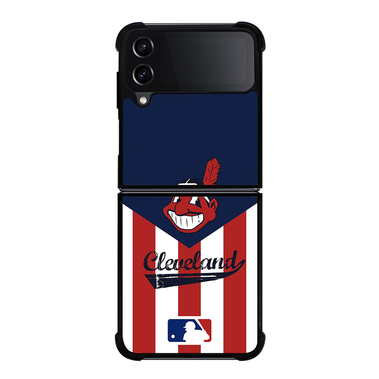CLEVELAND INDIANS STRIPE LOGO Samsung Galaxy Z Flip 4 Case Cover