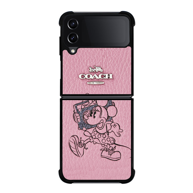COACH MINNIE MOUSE PINK Samsung Galaxy Z Flip 4 Case Cover