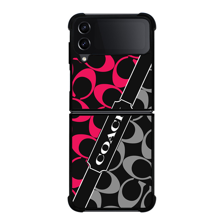 COACH NEW YORK RED WHITE Samsung Galaxy Z Flip 4 Case Cover