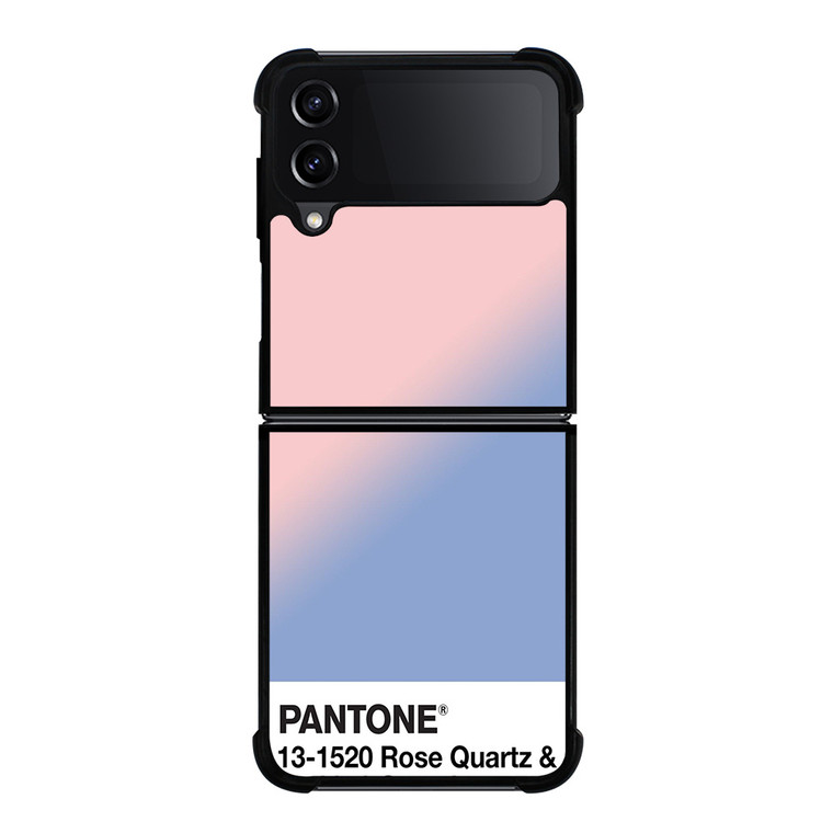 COLOR PANTONE ROSE QUARTZ AND SERENITY Samsung Galaxy Z Flip 4 Case Cover