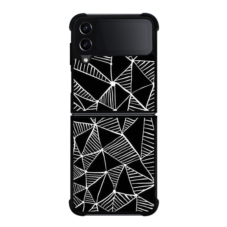 DARK TRIANGLE PATTERN Samsung Galaxy Z Flip 4 Case Cover