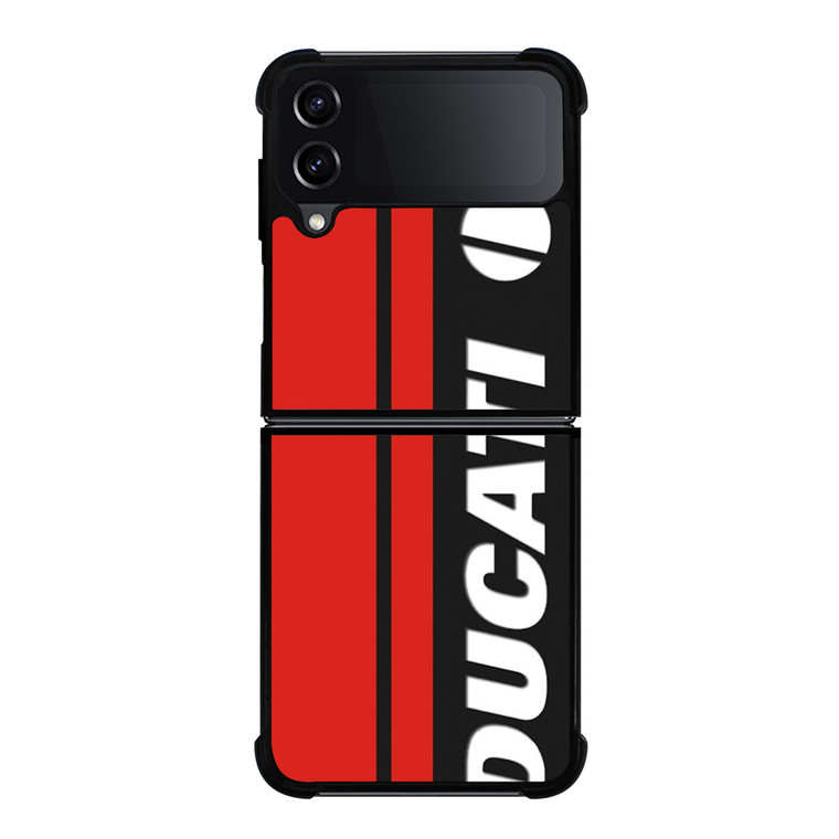 DUCATI MOTOR VERTICAL LOGO Samsung Galaxy Z Flip 4 Case Cover