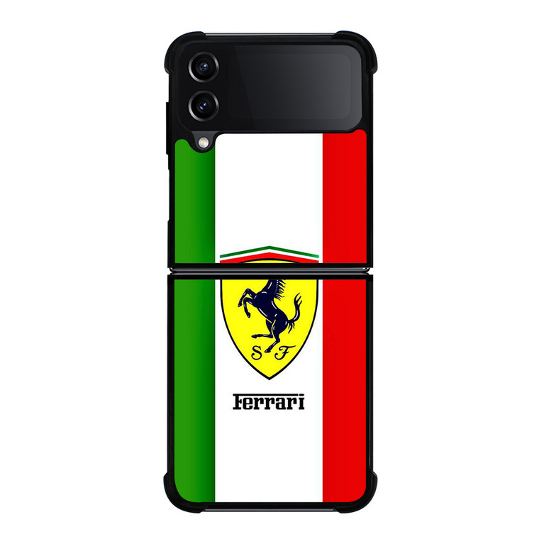 FERRARI ITALI FLAG LOGO Samsung Galaxy Z Flip 4 Case Cover