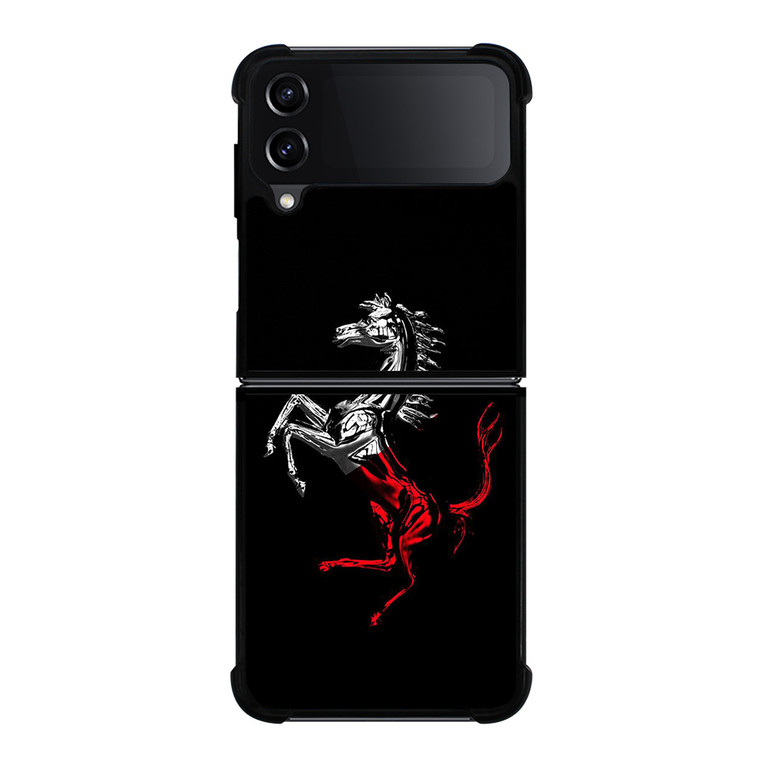 FERRARI LOGO CHROME HORSE Samsung Galaxy Z Flip 4 Case Cover