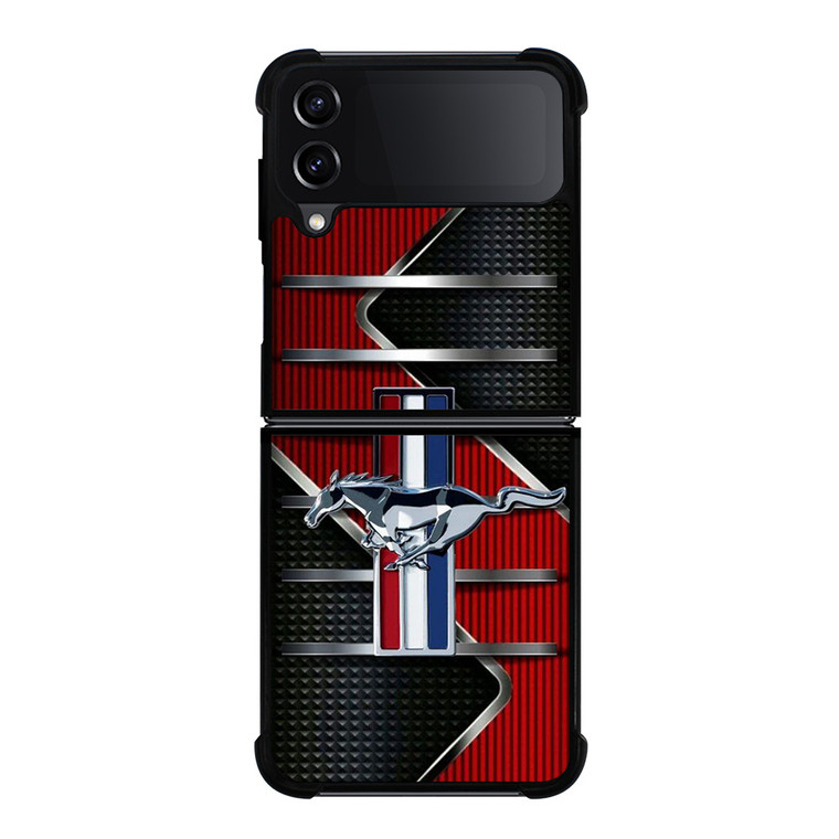 FORD MUSTANG METAL LOGO Samsung Galaxy Z Flip 4 Case Cover