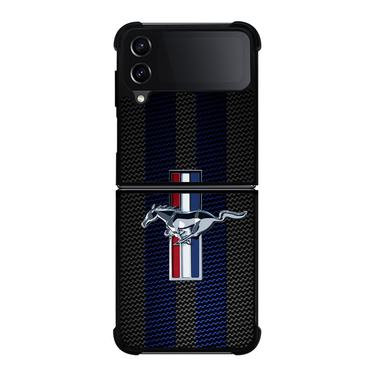 FORD MUSTANG STRIPE LOGO Samsung Galaxy Z Flip 4 Case Cover
