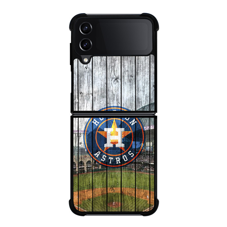 HOUSTON ASTROS WOODEN LOGO Samsung Galaxy Z Flip 4 Case Cover