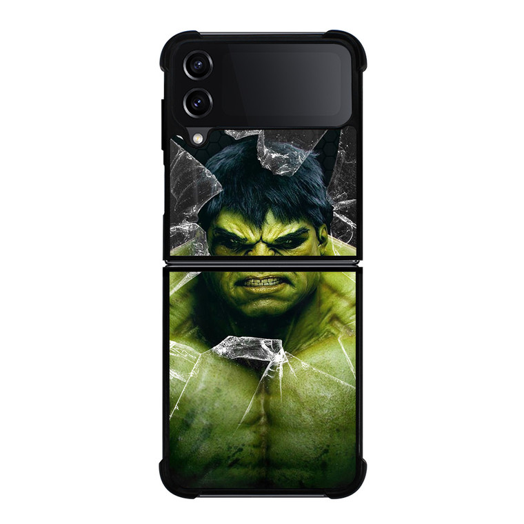 INCREDIBLE HULK CRACKS GLASS Samsung Galaxy Z Flip 4 Case Cover