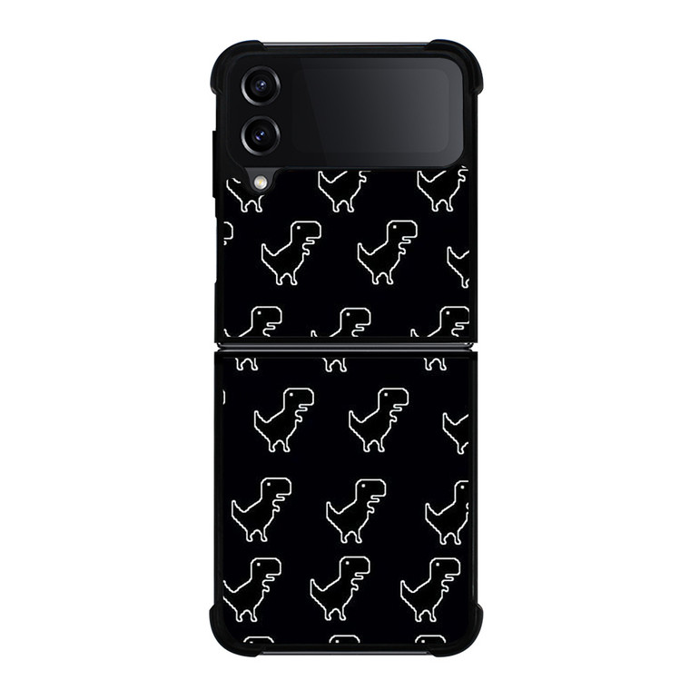 INTERNET ERROR DINOSAUR PATTERN Samsung Galaxy Z Flip 4 Case Cover