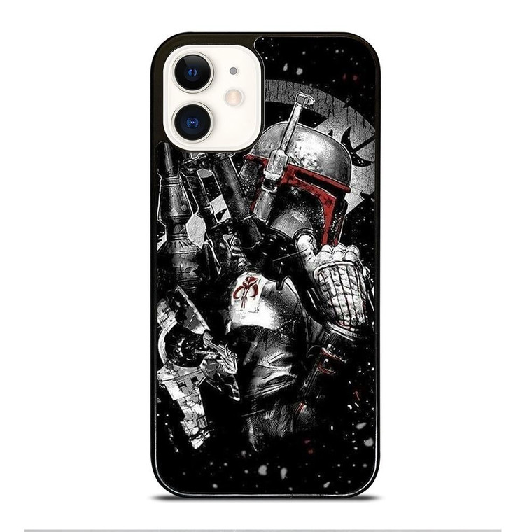STAR WARS BOBA FETT ART iPhone 12 Case Cover