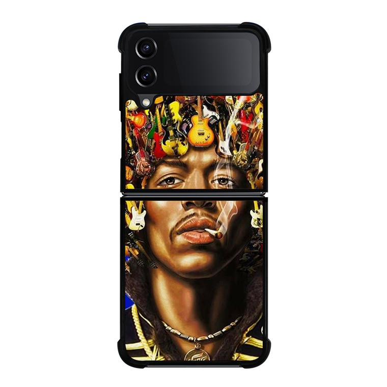 JIMI HENDRIX GUITAR HAIR Samsung Galaxy Z Flip 4 Case Cover