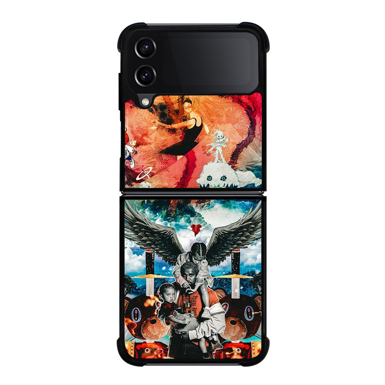 KANYE WEST ANGELS COLLAGE Samsung Galaxy Z Flip 4 Case Cover