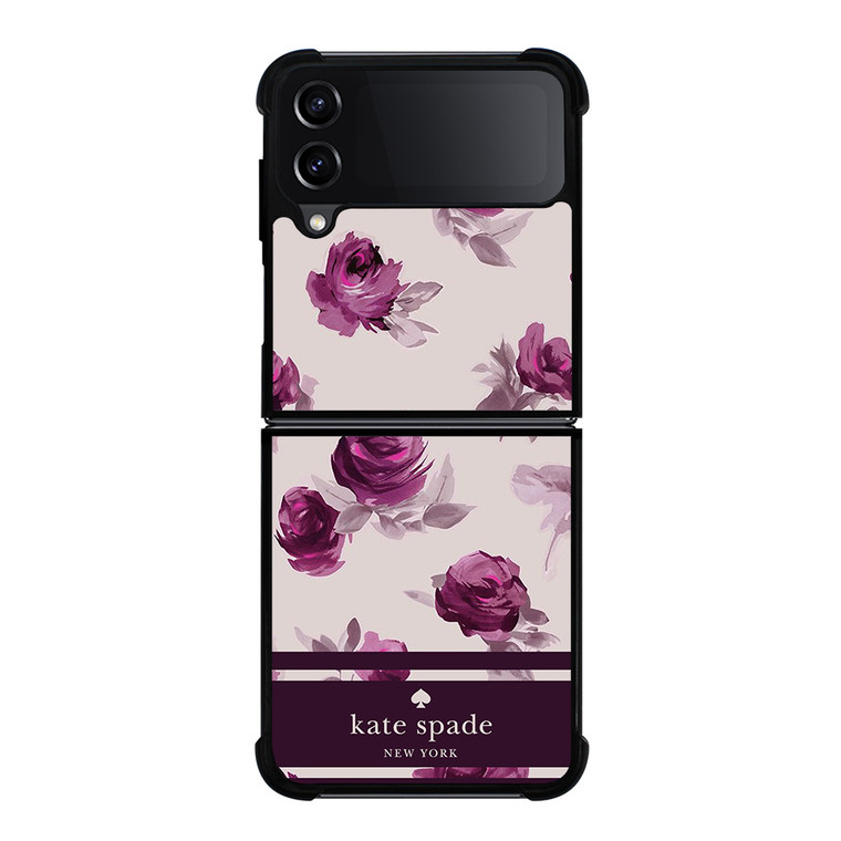 KATE SPADE FLORAL PURPLE Samsung Galaxy Z Flip 4 Case Cover