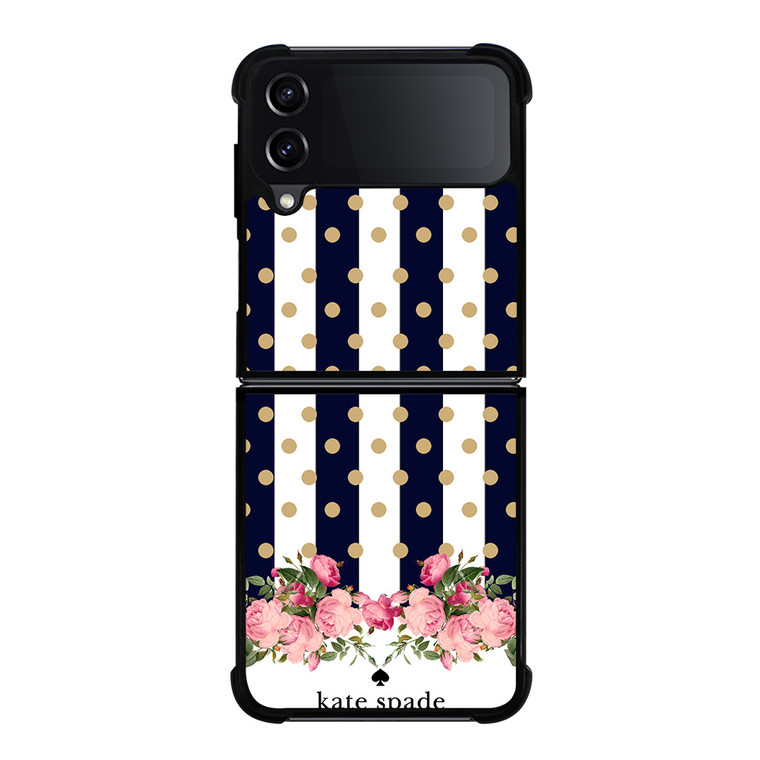 KATE SPADE NEW YORK POLKADOTS FLORAL Samsung Galaxy Z Flip 4 Case Cover