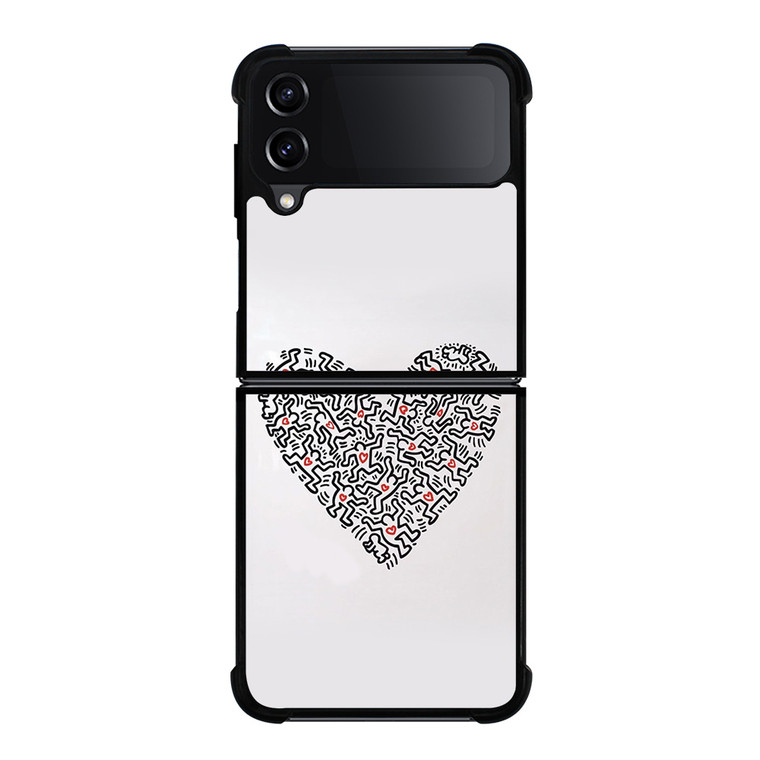 KEITH HARING LOVE ICON Samsung Galaxy Z Flip 4 Case Cover